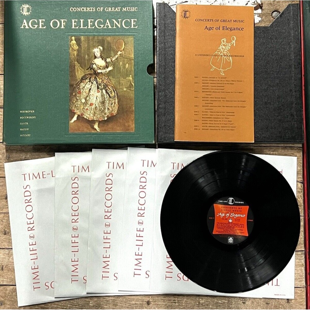 Age of Elegance Concert The Story of Great Music Time Life  5 LP Boxset 1968